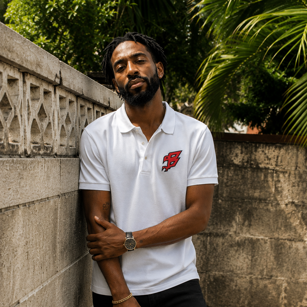 BadByrd Polo — The Symple Statement (White)