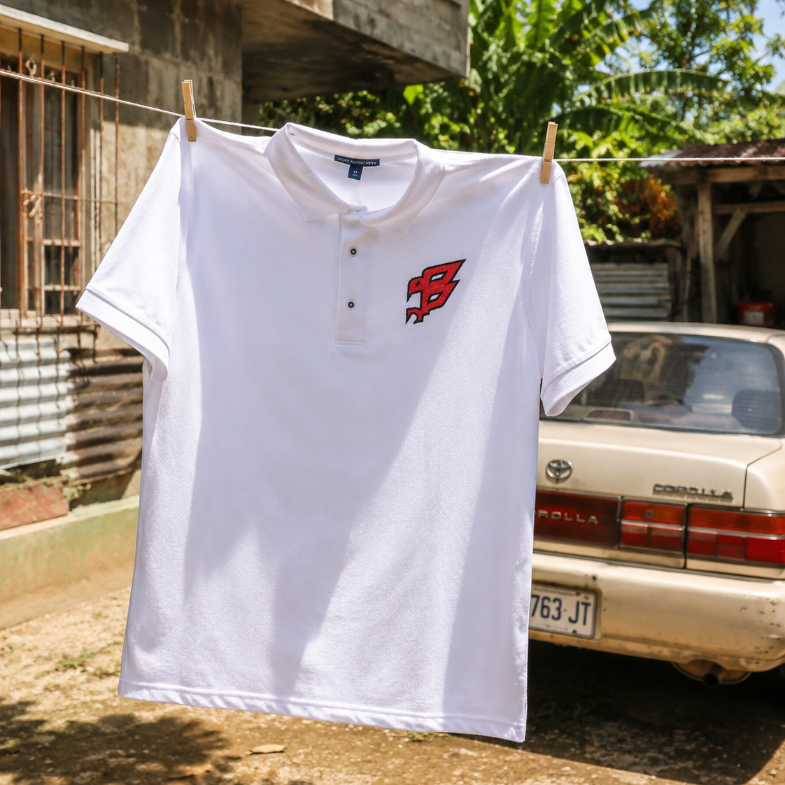 BadByrd Polo — The Symple Statement (White)