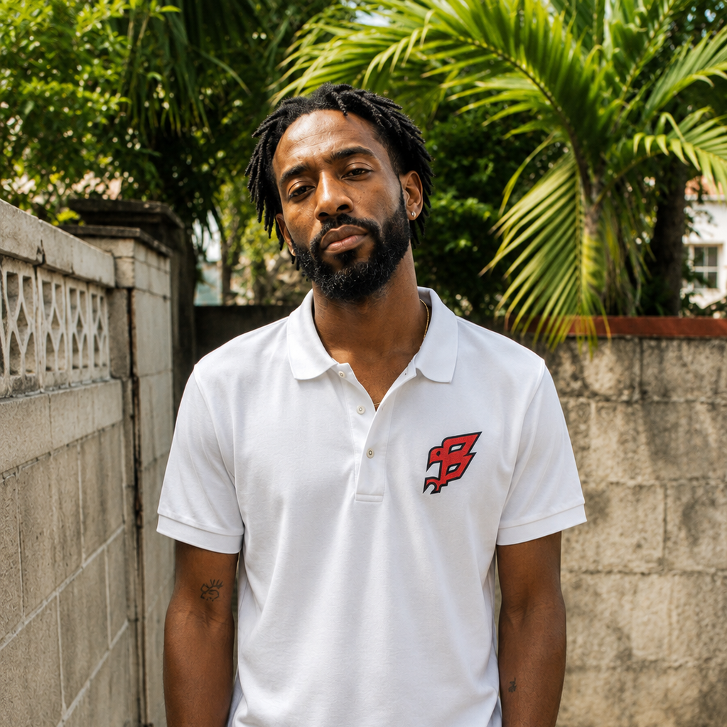 BadByrd Polo — The Symple Statement (White)